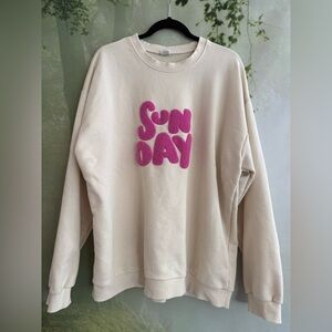 Oversized SUNDAY crewneck